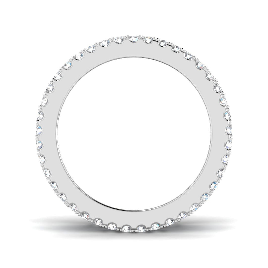 Baguette & Round Diamond Full Eternity Ring | Lab & Natural 2.00ct