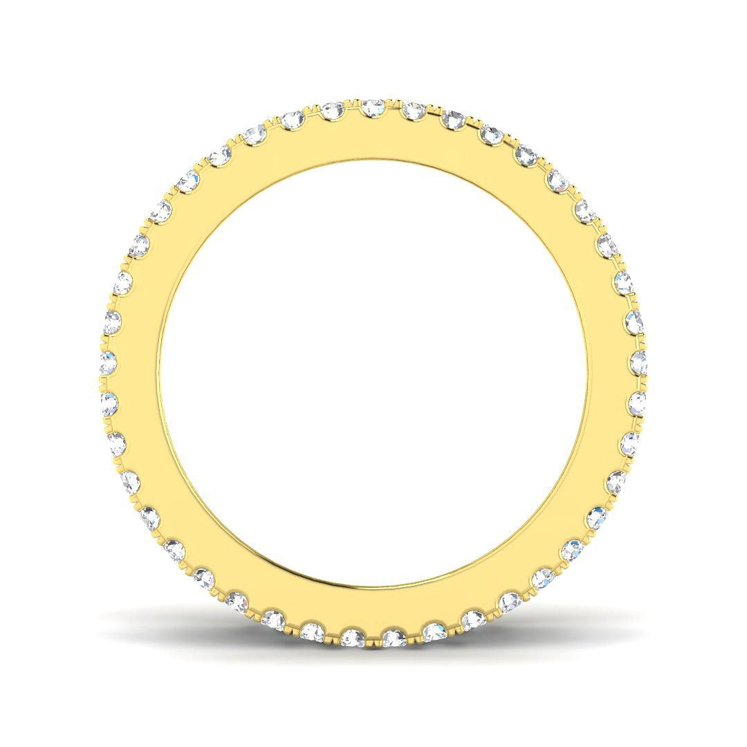 Baguette & Round Diamond Full Eternity Ring | Lab & Natural 2.00ct