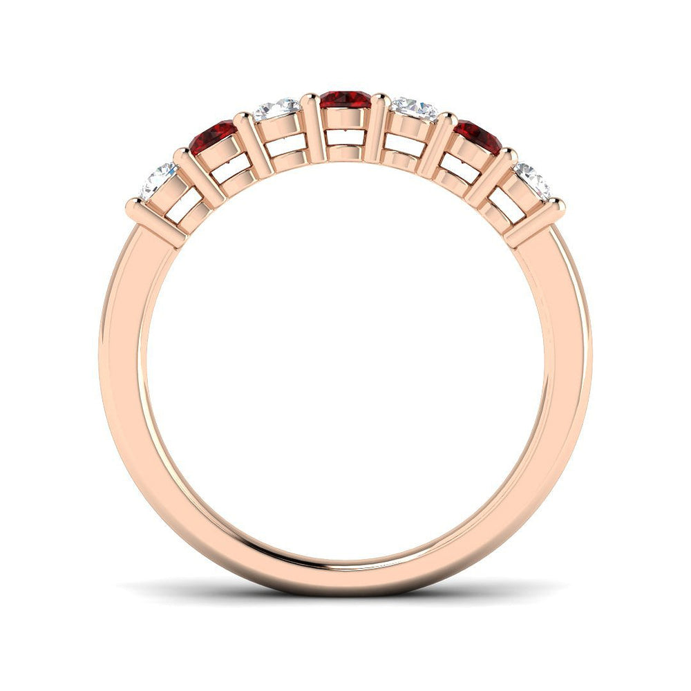 Ruby Half Eternity Ring