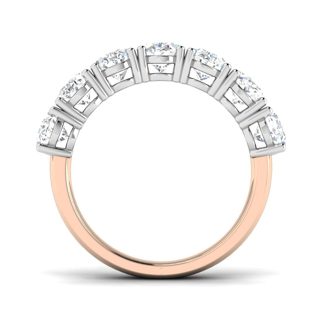 Diamond kherborbe 6-10 Stone Ring | 3.5ct | Hallmarked Gold & Platinum