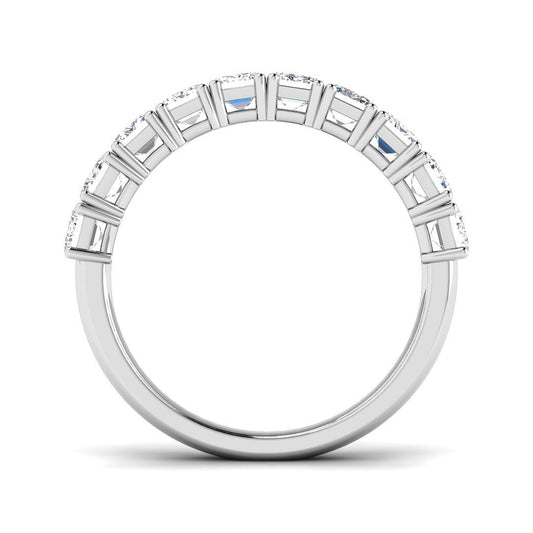 Emerald Diamond Half Eternity Ring | 2.5ct - 3ct