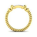 Diamond Totbek Fancy Ring | 0.1ct | Hallmarked Gold & Platinum