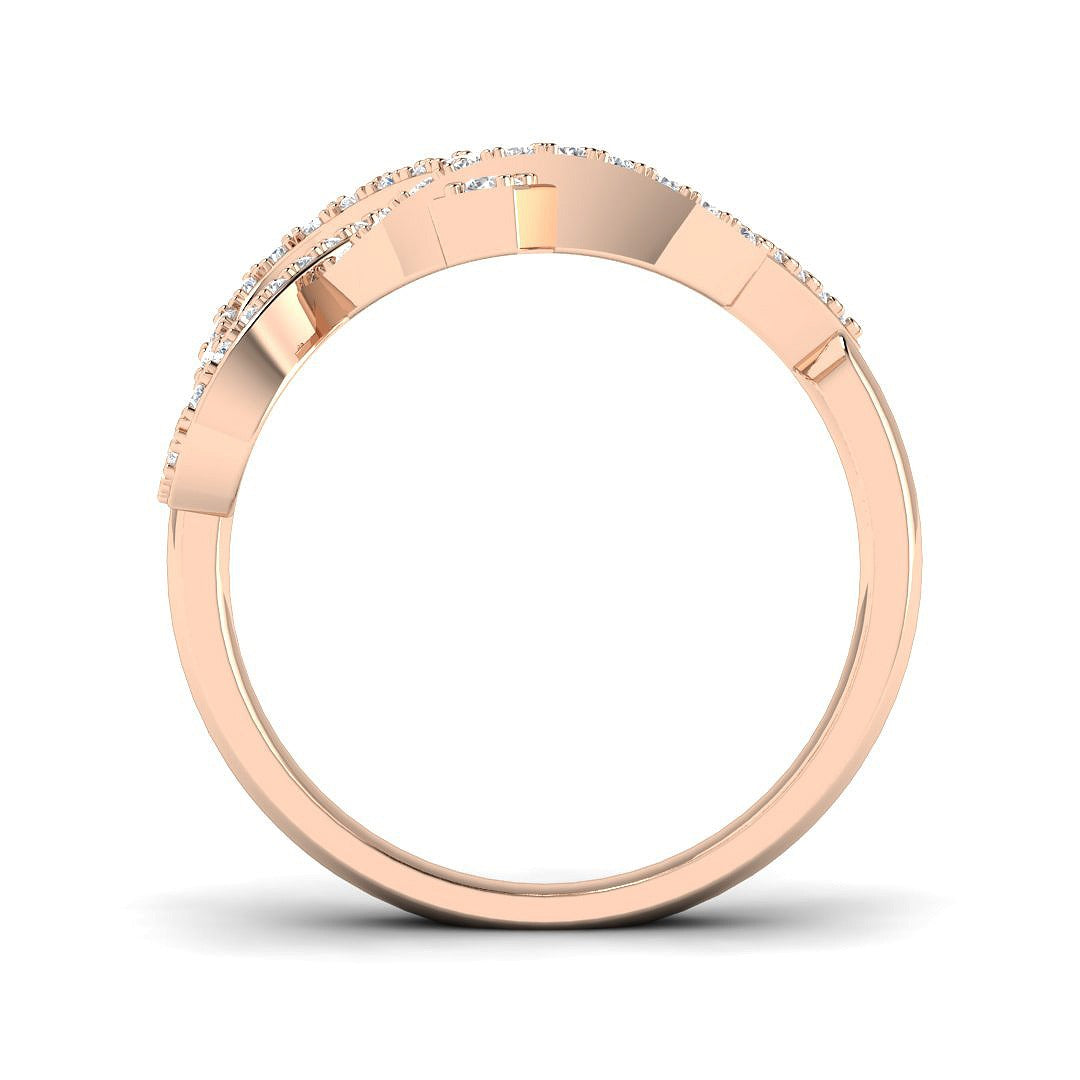 Initial “A” Diamond Ring – Lab & Natural Round Diamonds | Adjustable (A–Z)