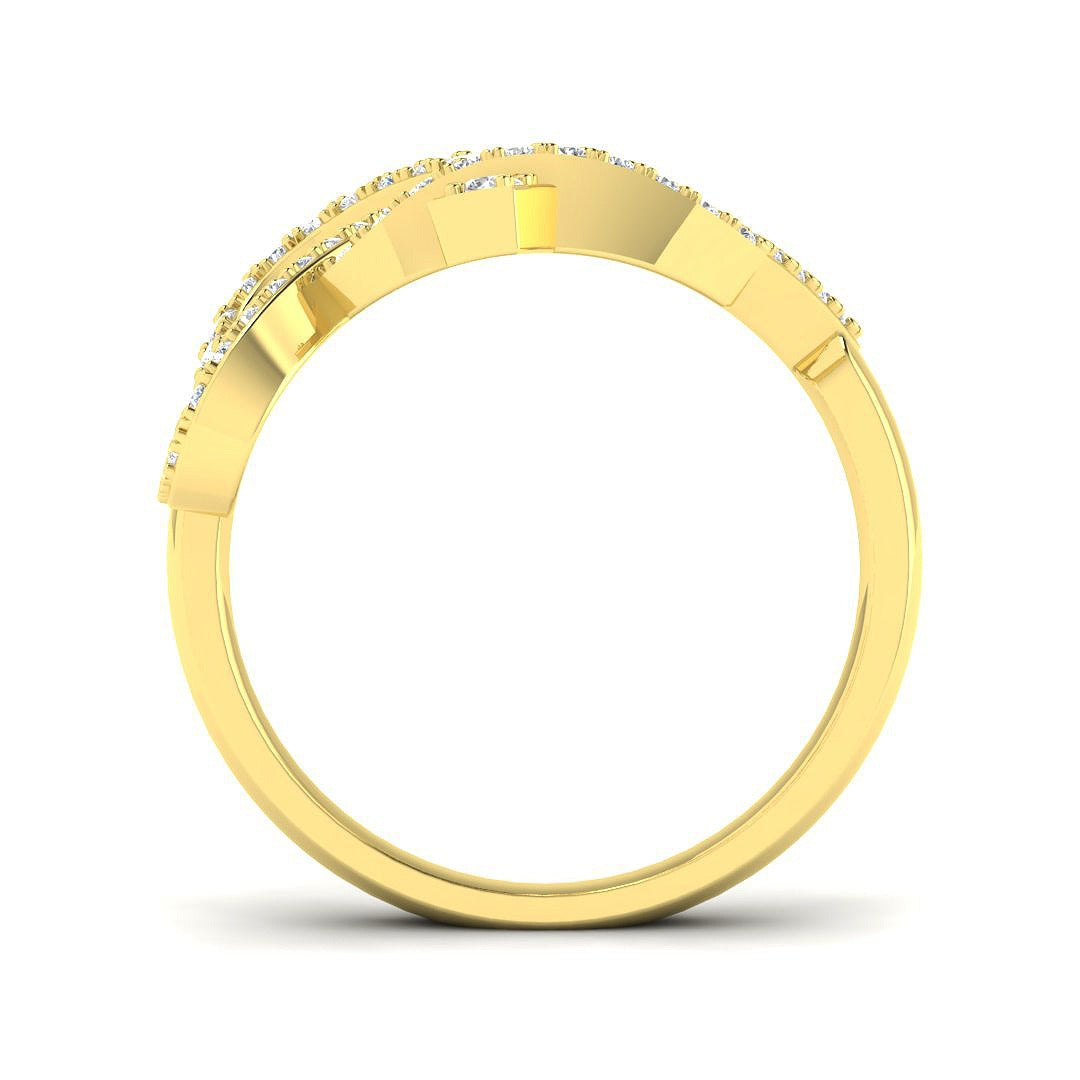 Initial “A” Diamond Ring – Lab & Natural Round Diamonds | Adjustable (A–Z)