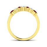 Diamond Hattol Ruby Ring | 1ct | Hallmarked Gold & Platinum