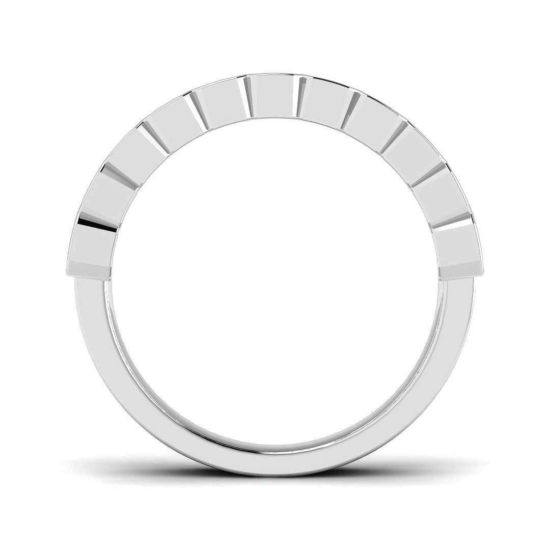 1.10Carat D-E/VS Lab Grown Diamond Half Eternity Wedding Ring 950 Platinum Ready To Ship