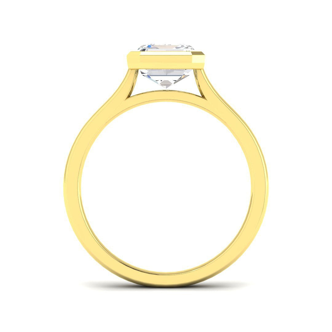 1.54Ct Lab Grown Diamond Ring in 9k Yellow Gold | Ring Size - M
