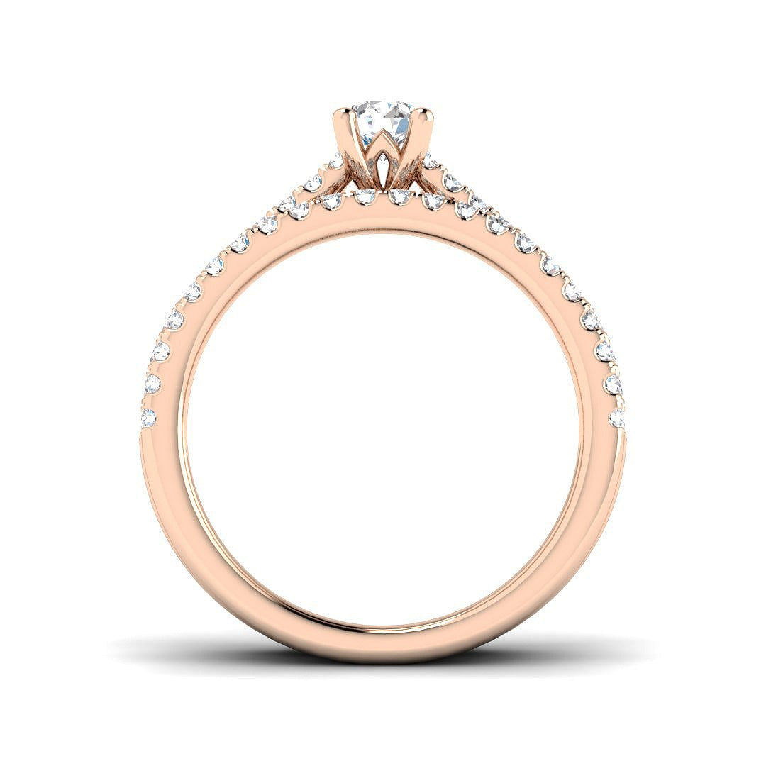 Diamond Berkesey Engagement Ring | 0.75ct | Hallmarked Gold & Platinum