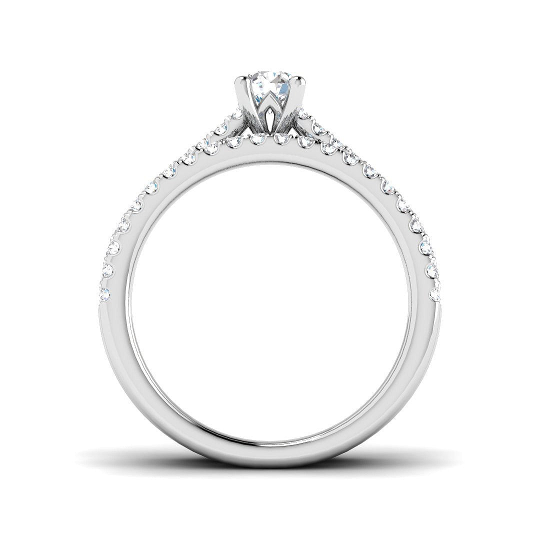 Diamond Berkesey Engagement Ring | 0.75ct | Hallmarked Gold & Platinum