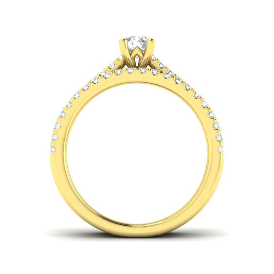 Diamond Berkesey Engagement Ring | 0.75ct | Hallmarked Gold & Platinum