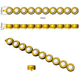 Natural Round Bezel Set Diamond Tennis Bracelet in Platinum with Secure Box Clasp - Line Bracelet