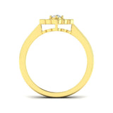 Milgrain Cluster Diamond Ring 0.33ct Vintage Floral UK Hallmarked