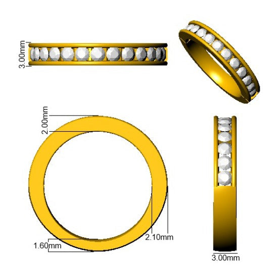 Pink Sapphire Half Eternity Ring featuring round diamonds in a channel setting and elegant design.