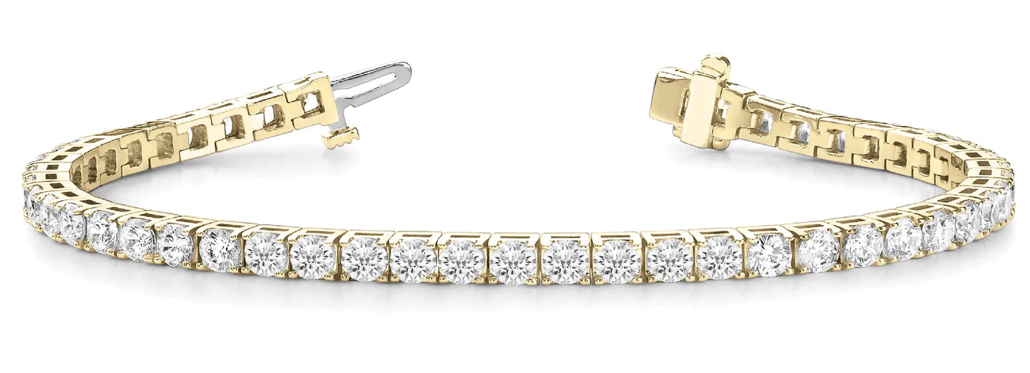 Lab Grown Diamond Tennis Bracelet for Women, Premium Bracelet in 9K/18K Gold and Platinum