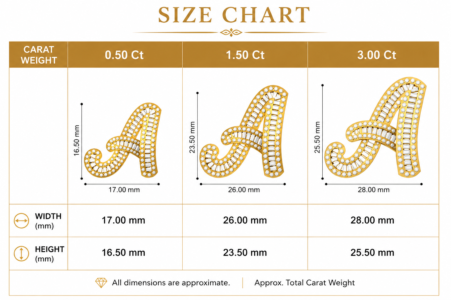 Diamond Script Initial "A-Z" Pendant with Baguette & Round Diamonds