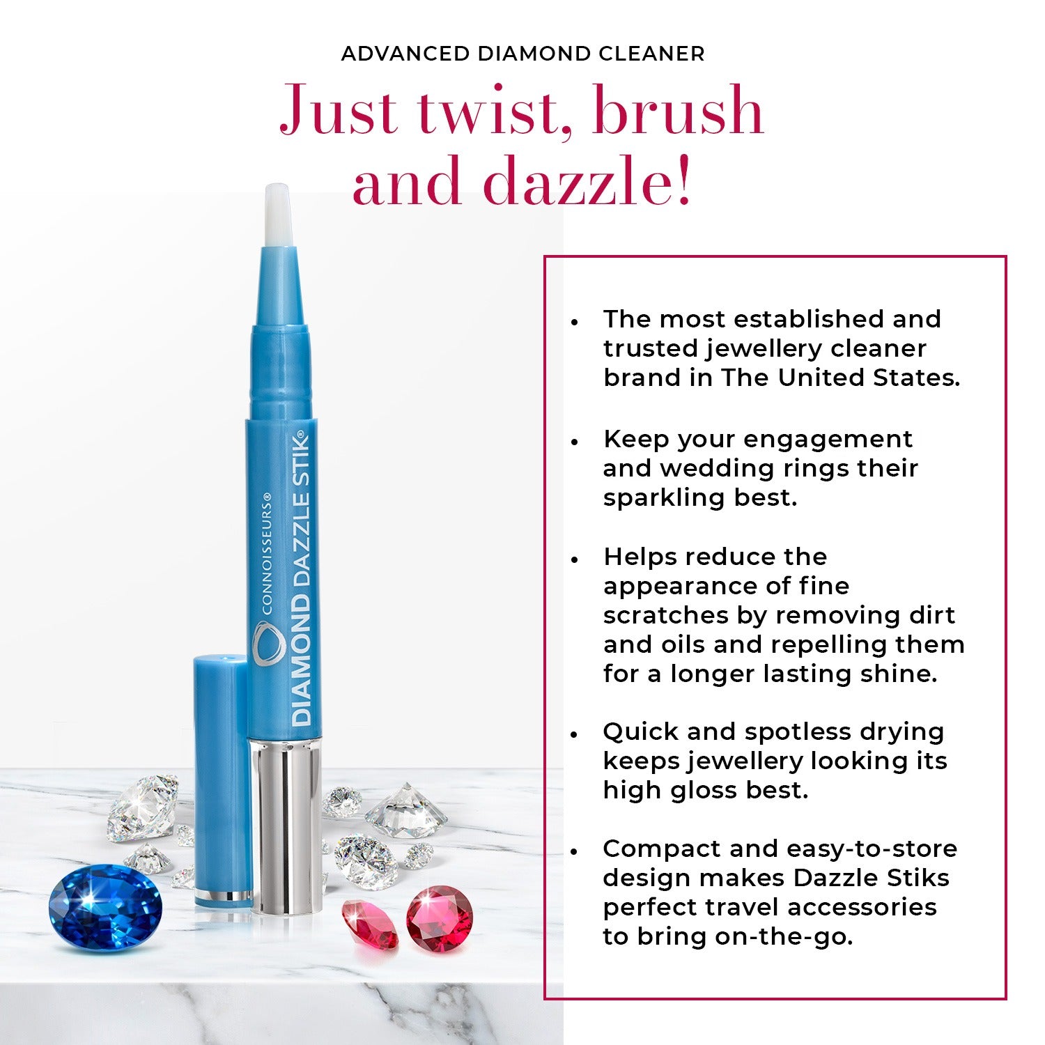 jewellery cleaning stick, diamond dazzle stik