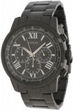 GUESS Men's Watch U0379G2 – Black Stainless Steel, Black Dial, Quartz Movement