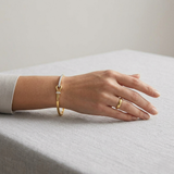 Clover Diamant-Kettenarmband mit Lünetten- und Pavé-Fassung aus Naturdiamanten in Platin