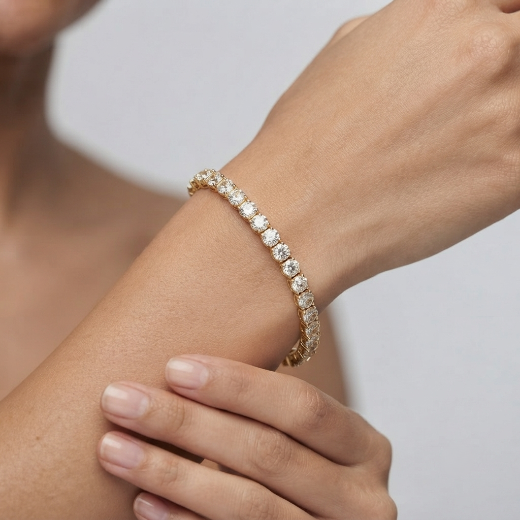 3ct D/VS Lab Grown Diamond Tennis Bracelet for Women – Platinum