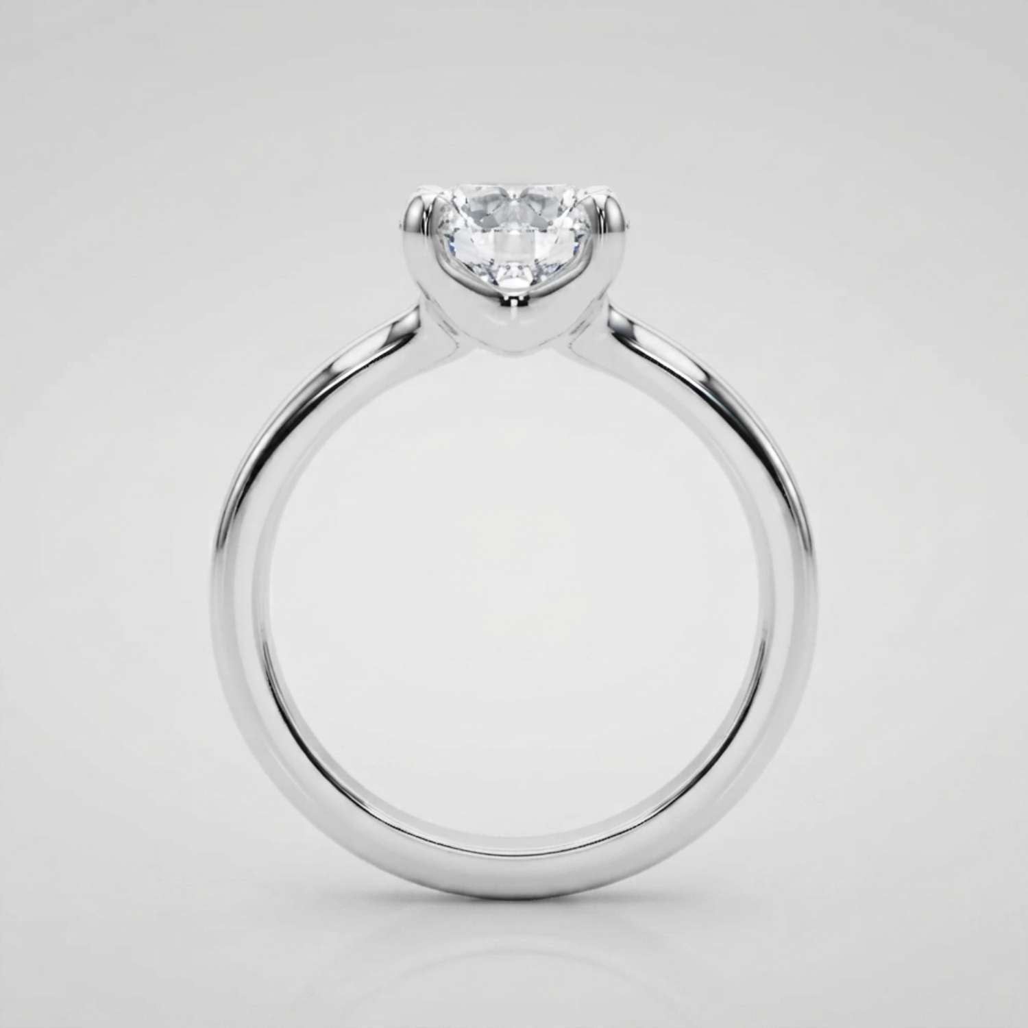 Lab Grown Round Cut Solitaire Engagement Ring Graduation Gift