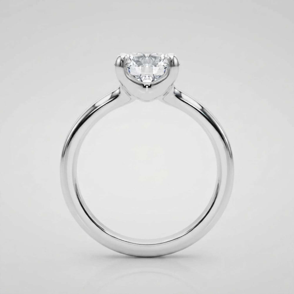 Lab Grown Round Cut Solitaire Engagement Ring Graduation Gift