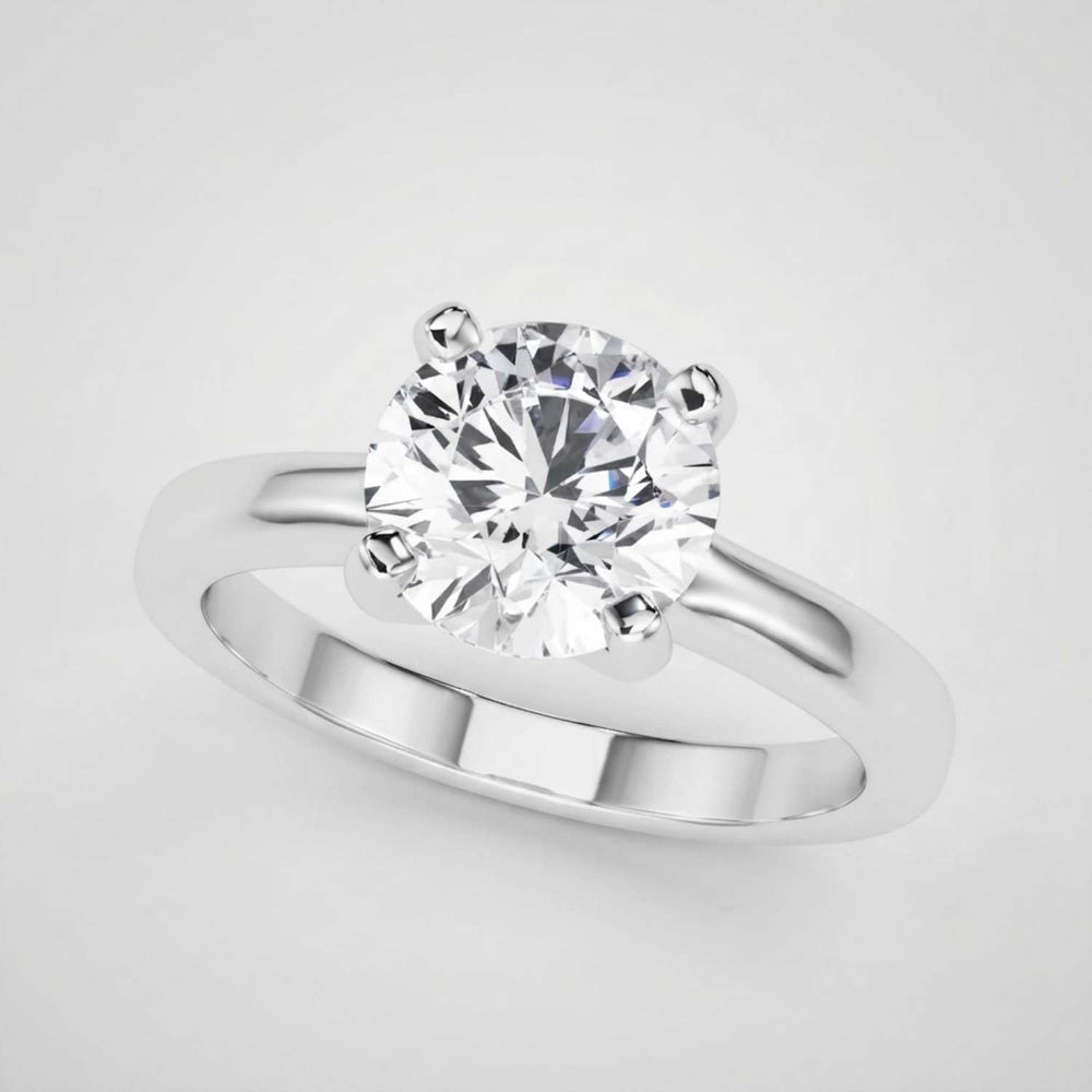 Lab Grown Round Cut Solitaire Engagement Ring Proposal Ring UK