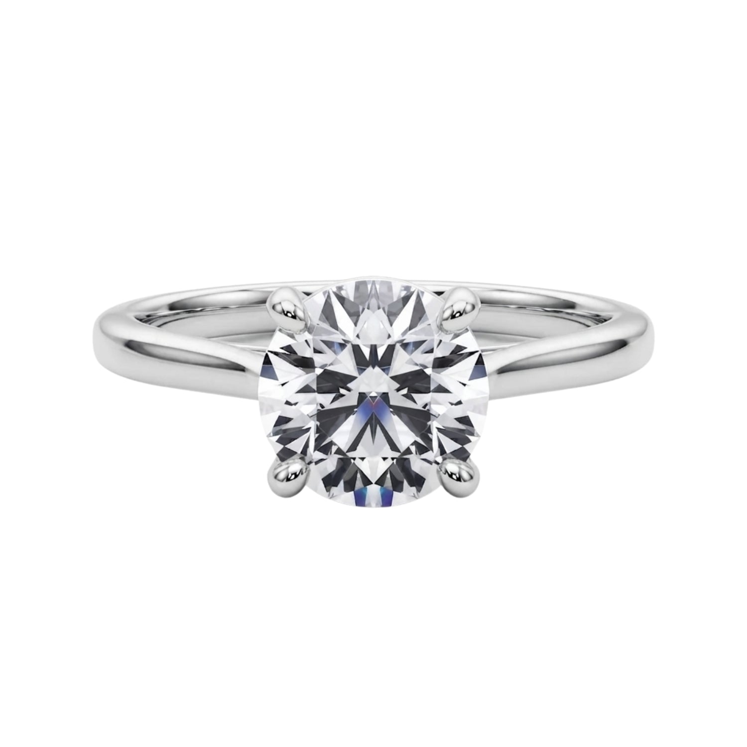 lab grown solitaire 1-8carat diamond ring for women in 9k or 18k solid gold and platinum