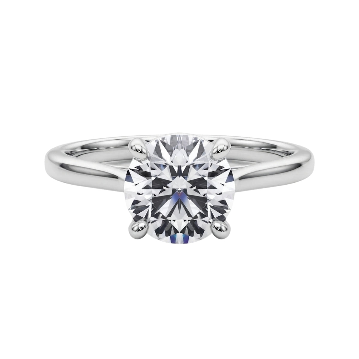 lab grown solitaire 1-8carat diamond ring for women in 9k or 18k solid gold and platinum