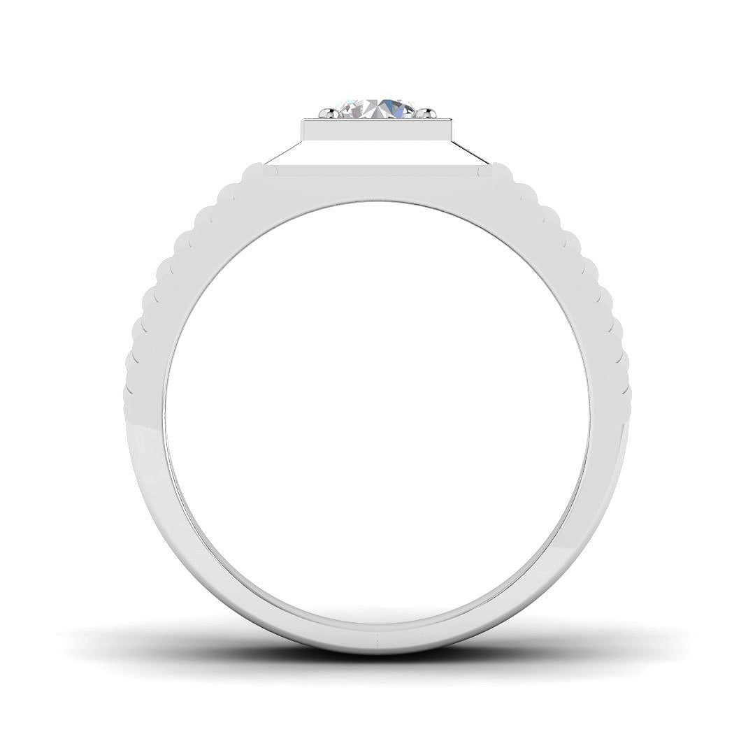 men’s engagement rings crafted in gold - IGI-certified lab-grown