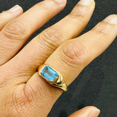 18k yellow gold ring