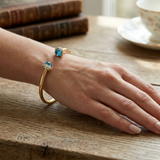 Bracelet de tennis de luxe en or et platine, serti de diamants ronds.