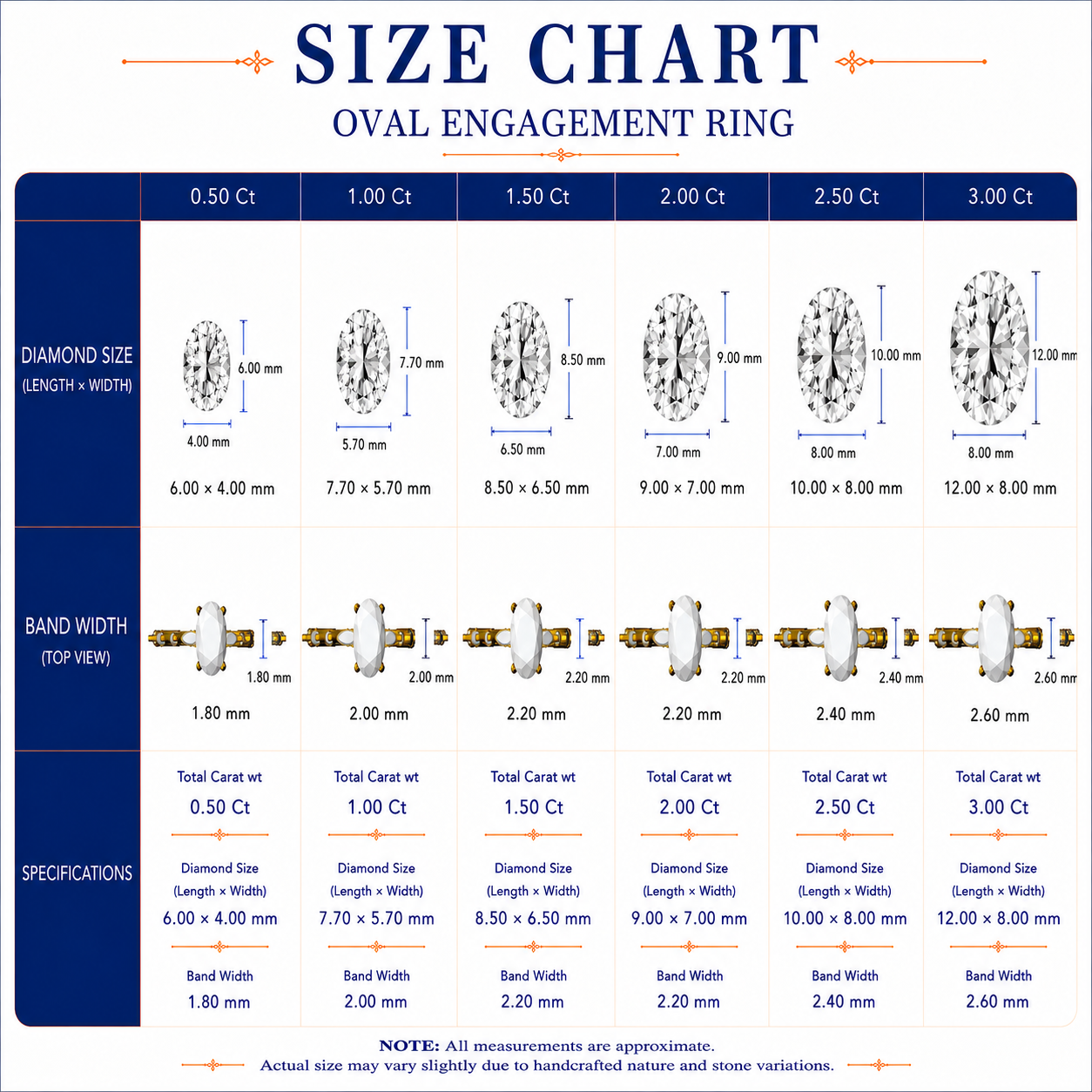 Oval Diamond Solitaire Engagement Ring with Marquise & Round Accent Band