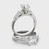 Lab Grown Round Cut Diamond Engagement Ring