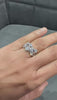 2.0Ct Bezel Set Bubble Ring Crafted in Platinum Studded With Lab Grown Diamond
