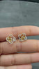 0.40 Carat Natural Diamond Clover Shape 18K Yellow Gold Stud Earring for Women