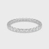 0.50-3.00ct Lab-Grown D/VVS Round Cut Diamond U Prong Full Eternity Wedding Ring
