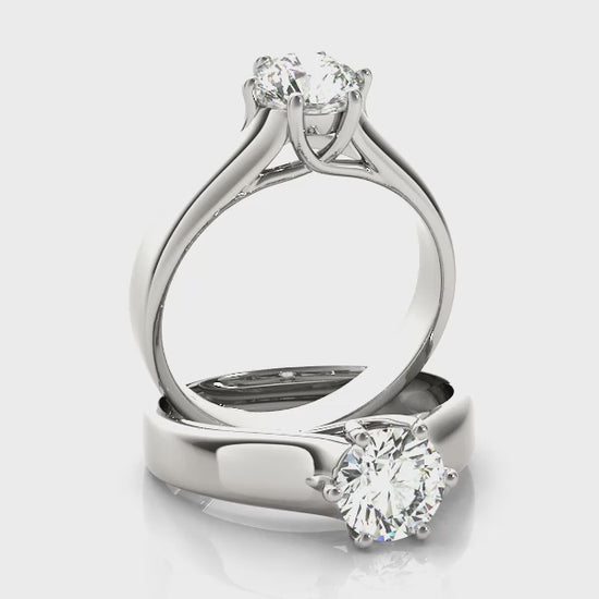 Round Cut Diamond Engagement Ring