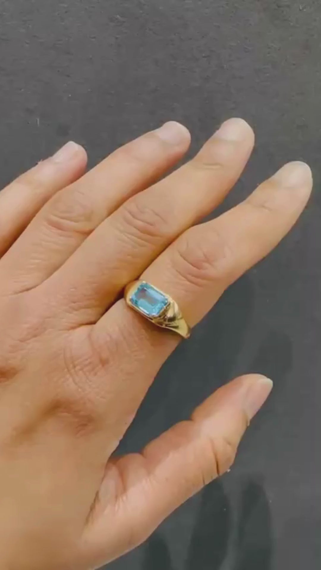 mens womens topaz ring