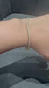 Tennisarmband aus 9-karätigem Gelbgold mit runden, natürlichen Diamanten in Zargenfassung, Geschenk für Damen