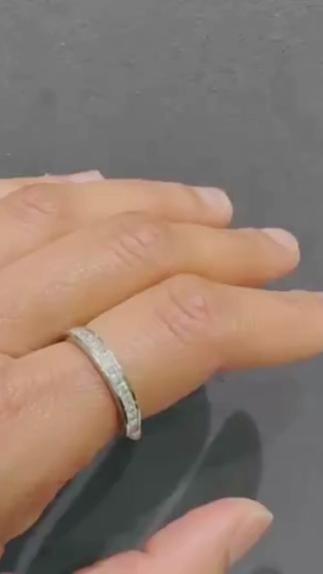 lab diamond wedding ring