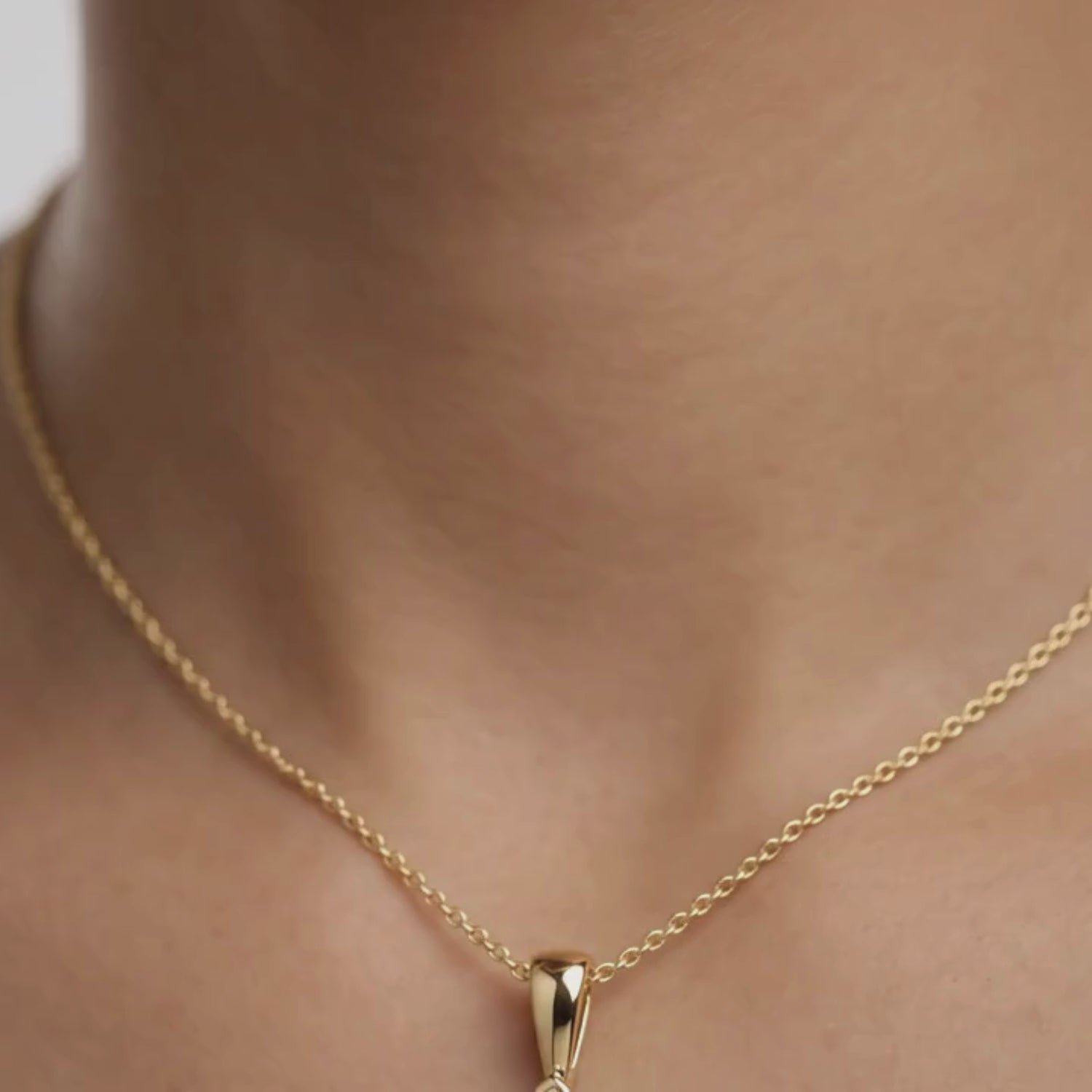 Pear Shape Lab Grown Diamond Solitaire Pendant | Pendant Without Chain