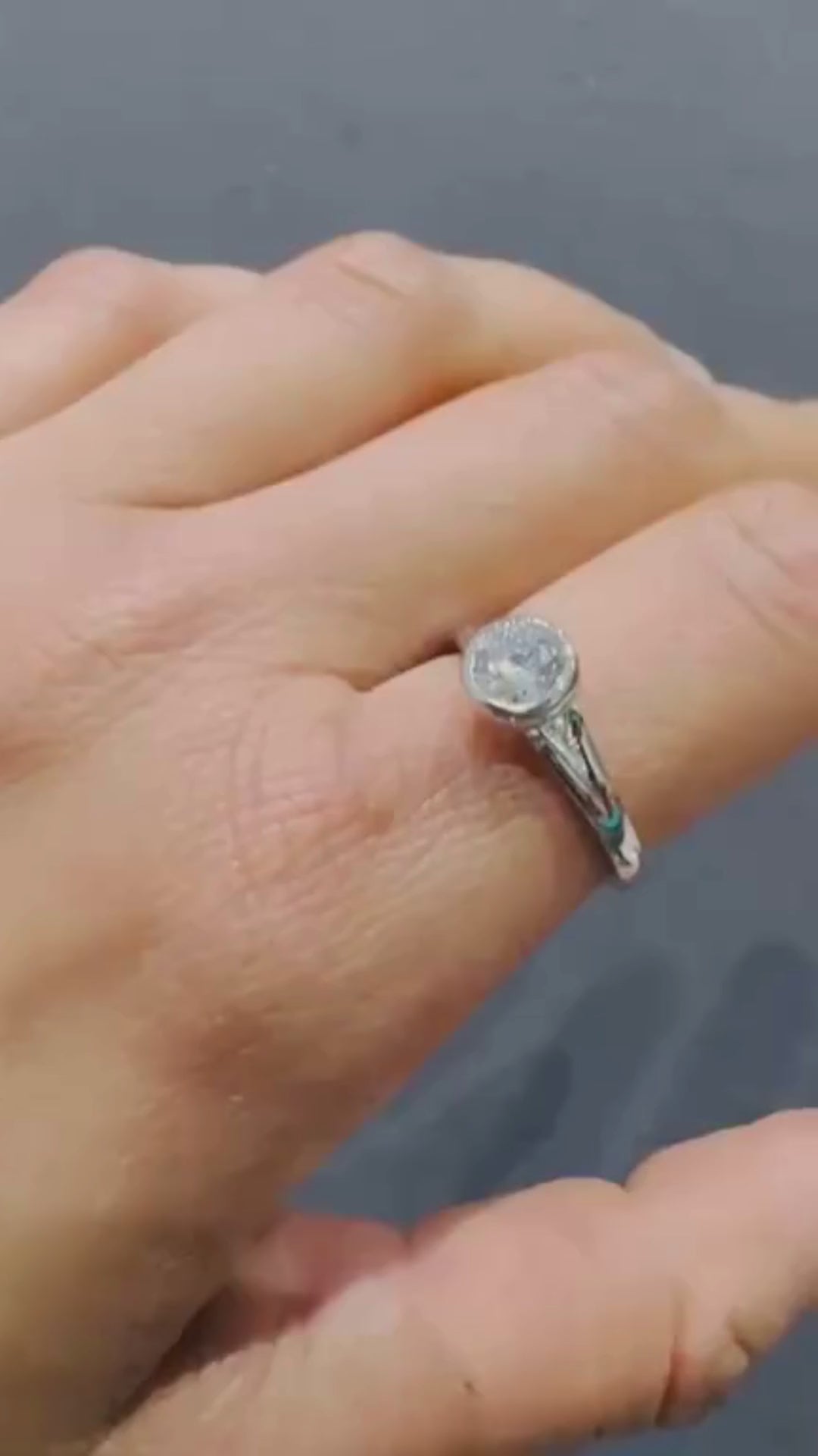 minimalist modern diamond ring