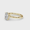 IGI 0.53Ct D/VVS Lab Grown Oval Diamond Solitaire Ring 9k Gold Ready To Ship