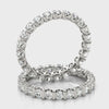 0.75-3.00ct Lab-Grown Round Cut D/VVS Diamond Bar Set Full Eternity Wedding Ring.