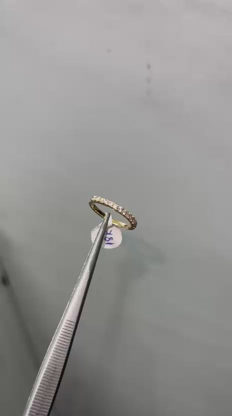 round diamond wedding band