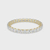 0.50-3.00ct Lab-Grown D/VVS Round Cut Diamond U Prong Full Eternity Wedding Ring