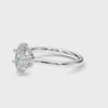 IGI Lab-Grown Oval Diamond 6 Prong Solitaire Engagement Ring, D Color VVS Clarity