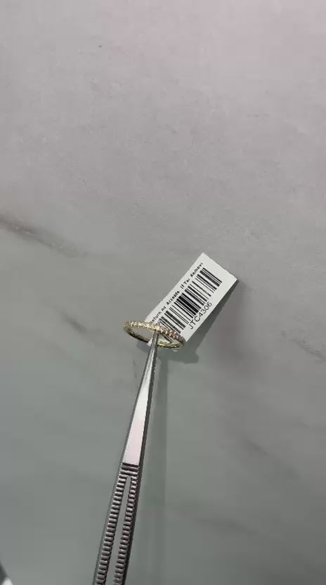 Alliance solitaire à six griffes de 1,0 carat en or blanc 9 carats