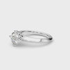 D-VVS Solitär-Rundschliff-Diamantring aus im Labor gezüchtetem Material mit scharfer Kante für die Braut
