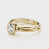 IGI Lab-Grown Oval Diamond Bezel Solitaire Engagement Ring, VVS Clarity D Color